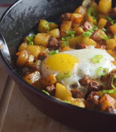 Skillet Hash Browns and Eggs
